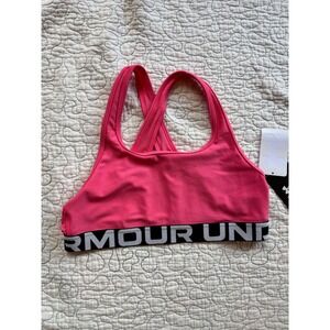 Under Armour Girls Pink Crossback Sports Bra‎ YXL